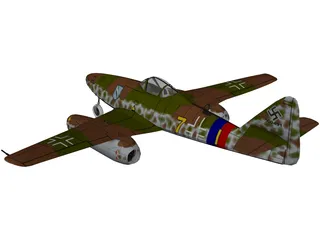 Messerschmidt Me-262-A1 3D Model preview