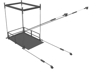 Hoisting Platform 3D Model preview