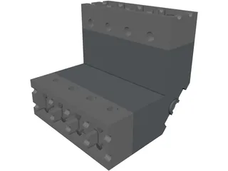 V8 Engine 3D Model preview