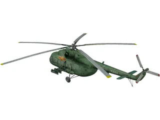 Mil Mi-8MT Hip 3D Model preview