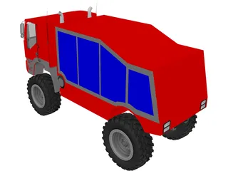 Rally Truck 3D Model preview