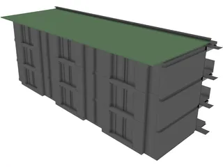 Kantoorgebouw Luxumburg 3D Model preview