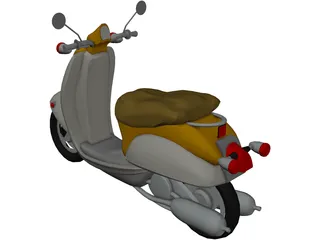 Scooter Vespa 3D Model preview