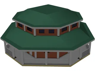 Modular House 3D Model preview