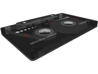 Cassette Tape 3D Model preview