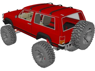 Jeep Cherokee Sport [Lifted] 3D Model preview