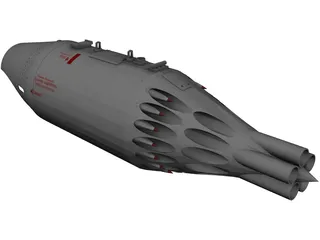 UB-32-M57-Helo Rocket Pod 3D Model preview