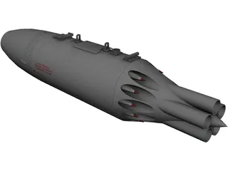 UB-16-M57-UM Rocket Pod 3D Model preview