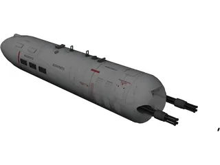 GUV-8700 GPU Gunpod 3D Model preview