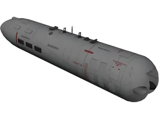 GUV-8700 Grenade Launcher Pod 3D Model preview