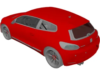 Volkswagen Scirocco (2009) 3D Model preview