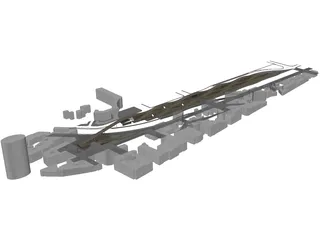 Bridge Building 3D Model preview