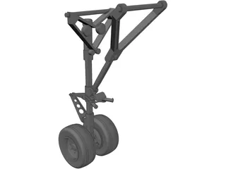 Landing Gear Nose 3D Model preview