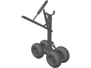 Landing Gear Nose TriStar 3D Model preview