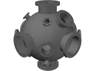 Vacuum Chamber 3D Model preview