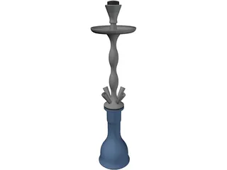 Shisha for 4 Tubes 3D Model preview