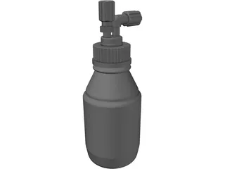 GL45 Media Bottle 3D Model preview