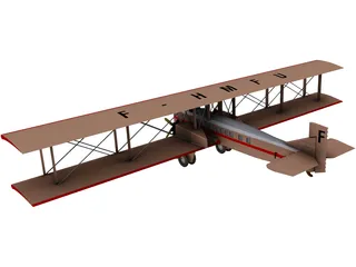 Farman F.60 Goliath 3D Model preview