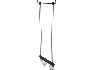 TV Studio Lights Spot 3D Model preview