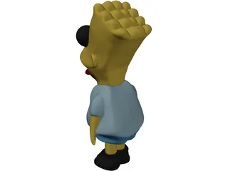 Simpsons Bart 3D Model preview