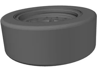 BBS 13 Inch Rim 3D Model preview