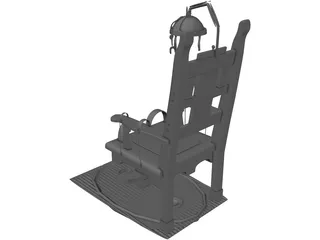 Electric Chair 3D Model preview