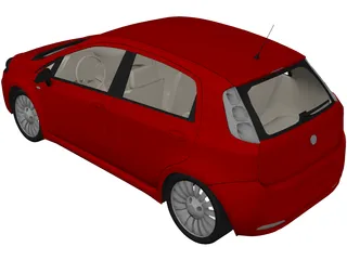 Fiat Punto 3D Model preview