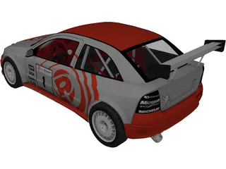 Opel Astra Rally Car 3D Model preview