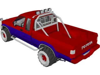 Toyota Hilix SURF Sport 3D Model preview