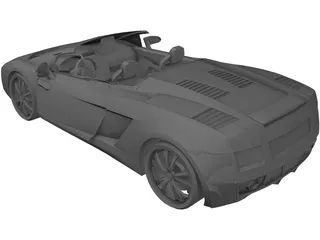 Lamborghini Gallardo Spyder 3D Model preview