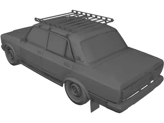 VAZ 2105 Lada 3D Model preview
