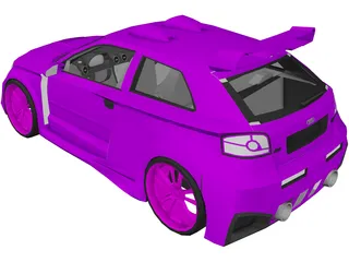 Audi A3 [Tuned] 3D Model preview