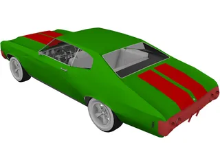 Chevrolet Chevelle (1980) 3D Model preview
