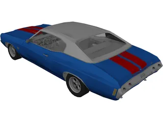Chevrolet Chevelle SS (1972) 3D Model preview