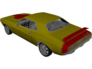 Dodge Challenger (1970) 3D Model preview