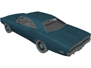 Dodge Super Bee (1969) 3D Model preview
