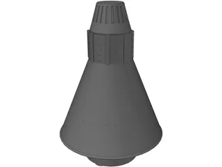 Aurora 7 Spaceship 3D Model preview