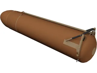 Space Shuttle External Tank 3D Model preview