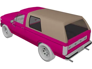 Ford F-150 (1980) 3D Model preview
