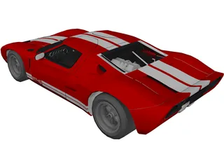 Ford GT40 3D Model preview