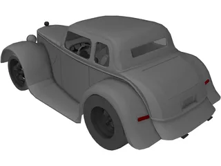 Ford Hot Rod (1930) 3D Model preview