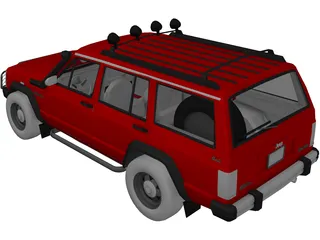 Jeep Grand Cherokee (1985) 3D Model preview