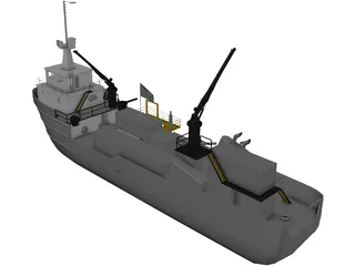 SeaWolf D3C 3D Model preview