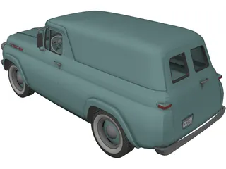 Ford Panel (1960) 3D Model preview