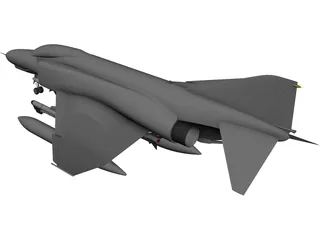 F-4E Phantom 3D Model preview