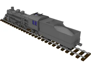 Steamlocomotive 3D Model preview
