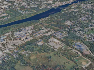Augusta City, ME, USA (2024) 3D Model preview