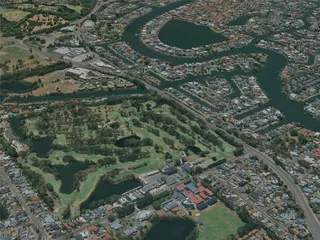 Gold Coast City, Australia (2023) 3D Model preview