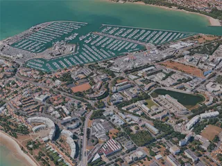 La Rochelle City, France (2024) 3D Model preview