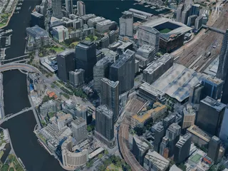 Melbourne City, Australia (2023) 3D Model preview